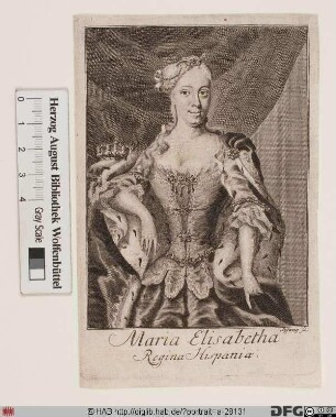 Bildnis Maria Elisabeth, Königin von Spanien