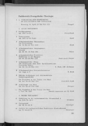 Fachbereich Evangelische-Theologie