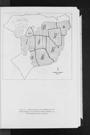 Karte 17. Schlageinteilung von Willingrade 1787
