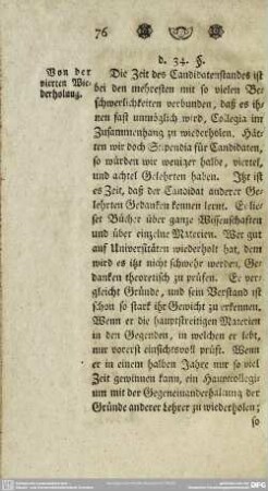 d. 34. [36.] §. Von der vierten Wiederholung