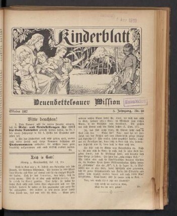 Nr. 10. Oktober 1912