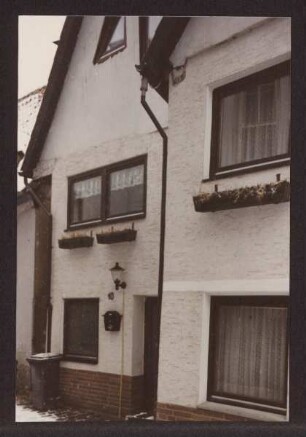 Blick in die Bruchamuerstraße. Detmold. Bruchmauerstraße 10. Papierabzug von Dia