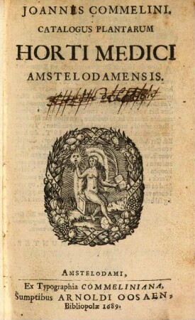 Catalogus plantarum horti Amstelodamensis