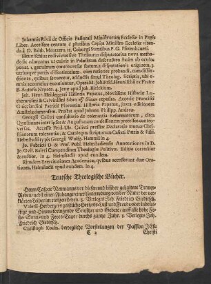 Teutsche Theologische Bücher.