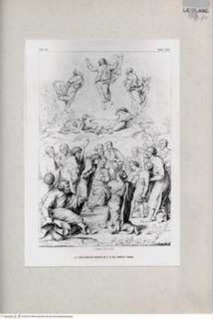 Transfiguration (Taf. XXV aus G. Fontana, "Raccolta delle migliori chiese di Roma e suburbane espresse in tavole disegnate ed incise da G. Fontana", vol. IV, Roma 1838)