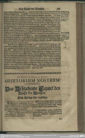 Das Achtzehende Capitel des Buchs der Weisheit