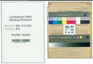 Entnazifizierung Angela Koerber , geb. 11.04.1912 ()