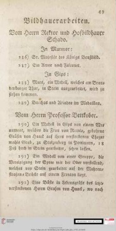 Bildhauerarbeiten