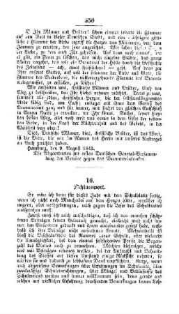 Schlusswort