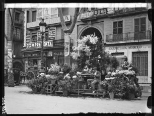 Barcelona, Blumenstand auf der Rambla