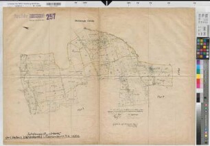 Vellern (Beckum), Umlegung Vellern, Bl. 5 Schätzungsriß u. Urkarte 1 Flur 4