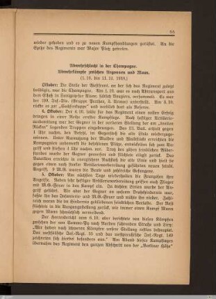 Abwehrschlacht in der Champagne. Abwehrkämpfe zwischen Argonnen und Maas