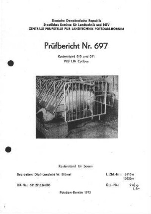 Kastenstand 010 und 011