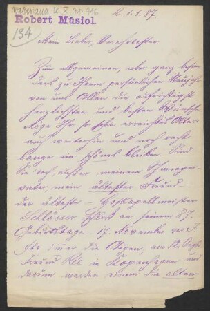 Brief an Friedrich Wilhelm Jähns : 01.01.1887