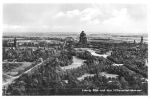 Leipzig: Blick nach dem Völkerschlachtdenkmal