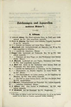 Kunstauctions-Cataloge der Montmorillon'schen Kunsthandlung und Auctionsanstalt (Joseph Maillinger). [23.] 1869 (1868), 11. Jan.
