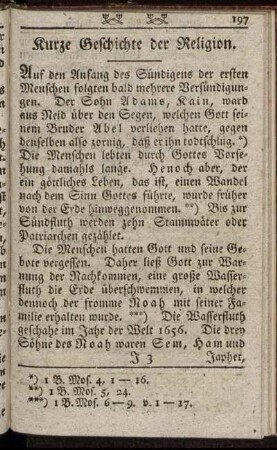 Kurze Geschichte der Religion. - Gebete.