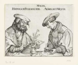 Maler Heinrich Fullmaurer und Albrecht Meyer