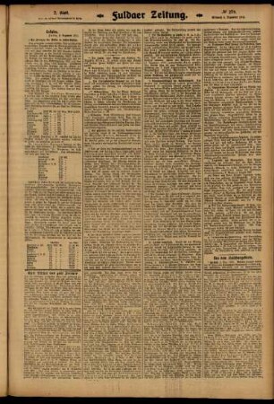 Zweite Ausgabe vom Mittwoch, den 03. Dezember 1913.