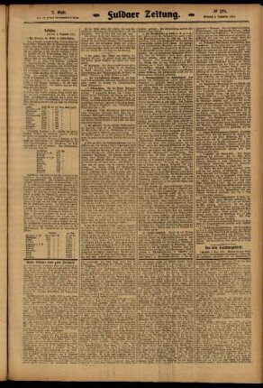Zweite Ausgabe vom Mittwoch, den 03. Dezember 1913.