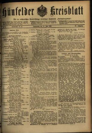 Ausgabe vom Donnerstag, den 13. Juni 1918.