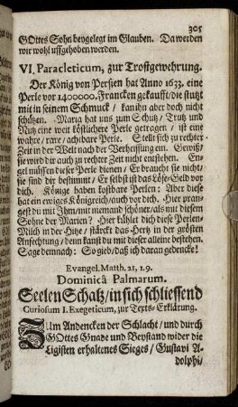 Evangel. Matth. 21, 1. 9. Dominica Palmarum.