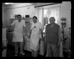 Drei Generationen – Bäckerei Scholz, Rosenthal (Großvater Paul, Vater Alois, Sohn Maik)