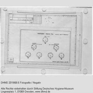 Technischer Plan - "Anschlußplan Gläserne Frau connection diagram Glass Woman"
