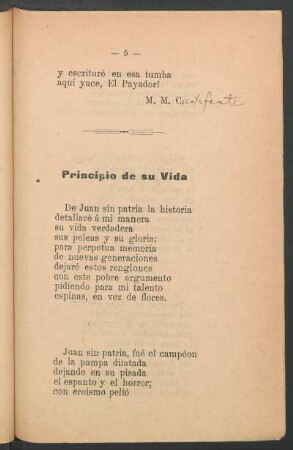 Principio de su vida