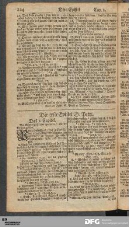 Die erste Epistel S. Petri.