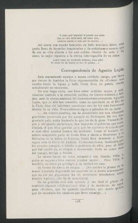 Correspondencia con Agustín Luján