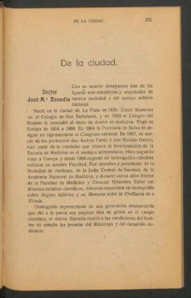 De la ciudad.