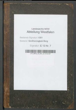 Manual über die ausstehenden Kapitalien