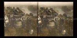 Arbeiter bei der Weinlese, Kreuznach