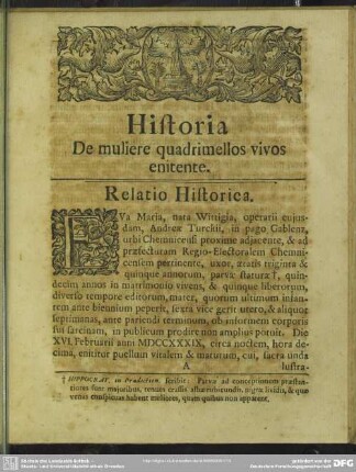 Relatio Historica