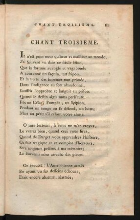 Chant Troisieme