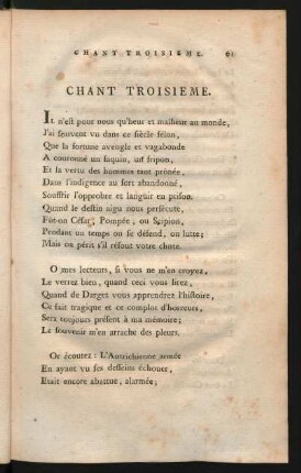 Chant Troisieme