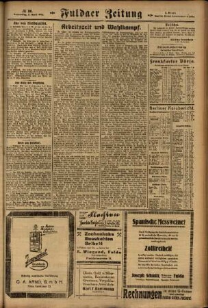 Zweite Ausgabe vom Donnerstag, den 03. April 1924.