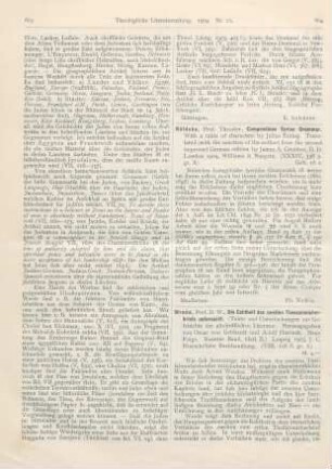 604 [Rezension] Nöldeke, Theodor, Compendious Syriac Grammar