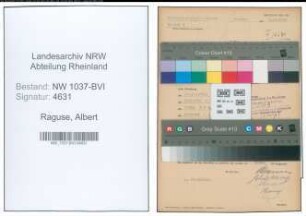 Entnazifizierung Albert Raguse , geb. 19.05.1898 (Postbetriebsassistent)
