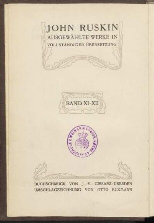 Bd. 11/12 = Bd. 1/2: Moderne Maler
