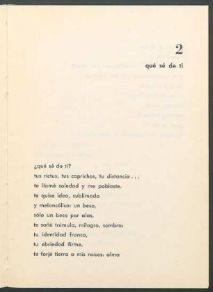 2 - qué sé de ti
