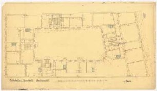 Wohnhaus mit Volkskaffeehaus Chausseestraße, Berlin: Grundriss 3.OG 1:50
