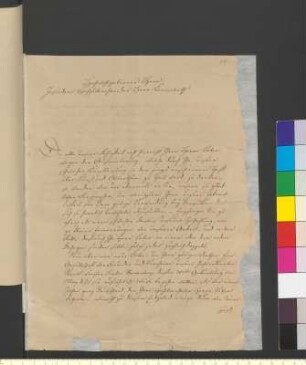 Brief von Henschel, Gebrüder an Goethe, A. von