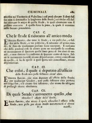 Capü. CI. - Cap. CIX.