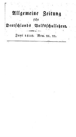 21/22: Heft 21/22