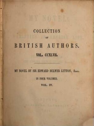 My novel; or, Varieties in English life, 4