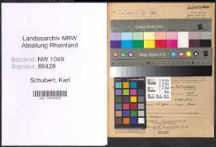 Entnazifizierung Karl Schubert , geb. 03.07.1903 (Dentist)