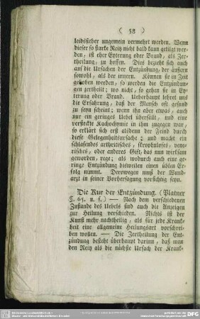 Die Kur der Entzündung