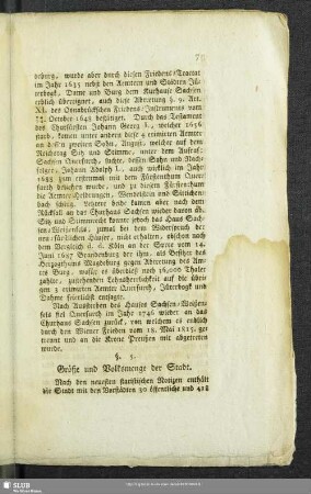 §. 5. Größe und Volksmenge der Stadt